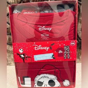 Nightmare Before Christmas Mens Pajama Set / red White new